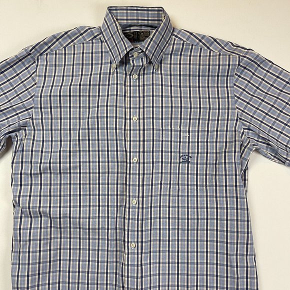 Paul & Shark Men's Yachting Button-Down Shirt Multicolor Blue Pocket 42/16.5 - Picture 5 of 8